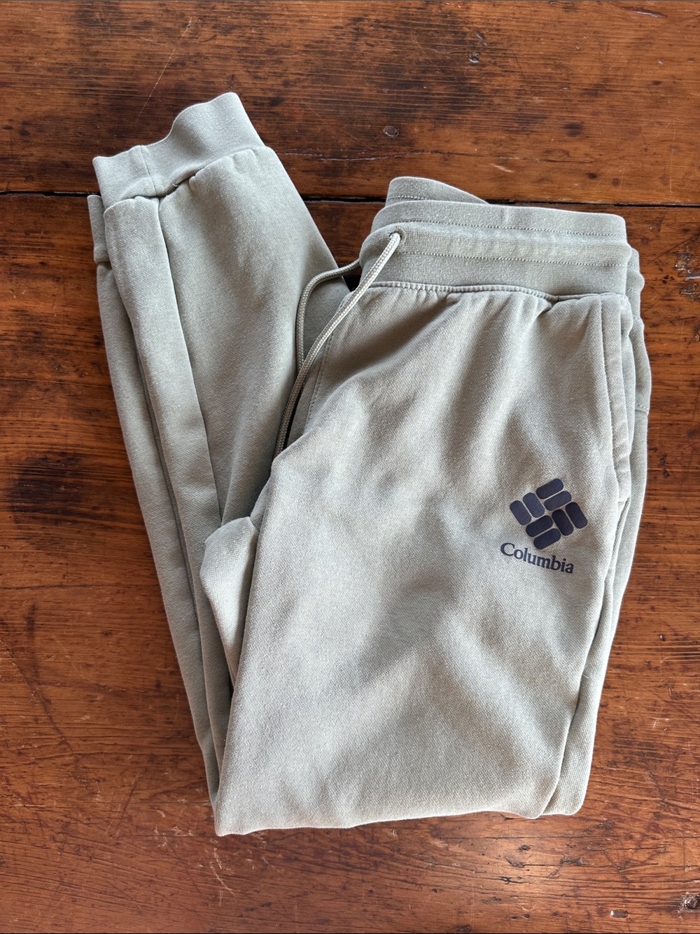 Columbia Light Olive Green Jogger Sweatpants